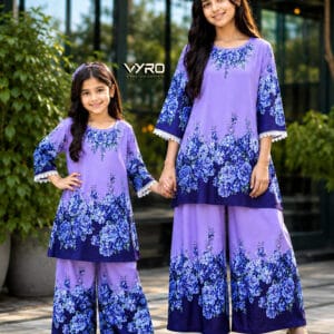 Digital Printed Cotton Two Piece