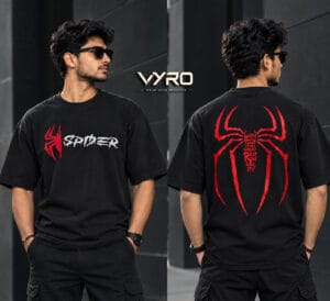 VYRO SPIDER oversized t-shirt in off white
