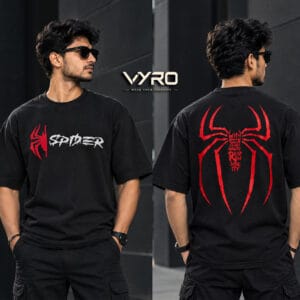 VYRO SPIDER oversized t-shirt in off white